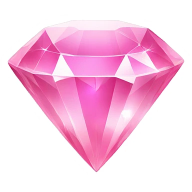 glowing pink diamond sticker