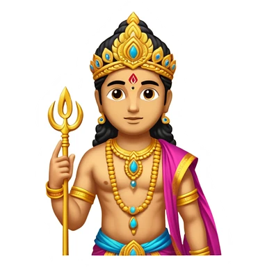 Create god murugan om sticker