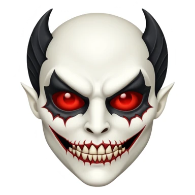 Vampire mask sticker