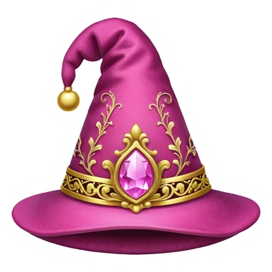 a pink magical hat sticker