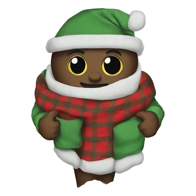 Christmas flannel blanket sticker