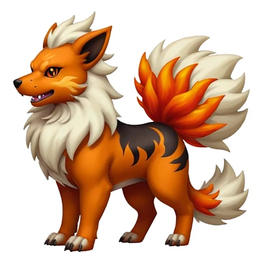 Houndoom-Arcanine-Pokémon-Fakémon-hybrid-creature sticker