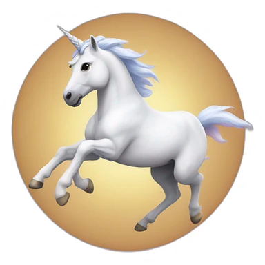 running unicorn sticker