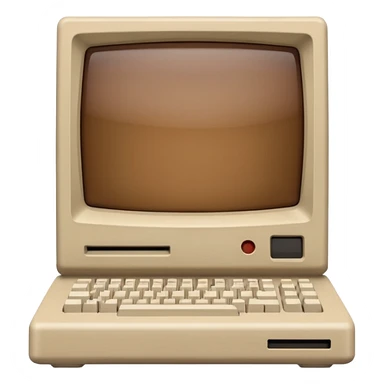 old macintosh computer front view sticker