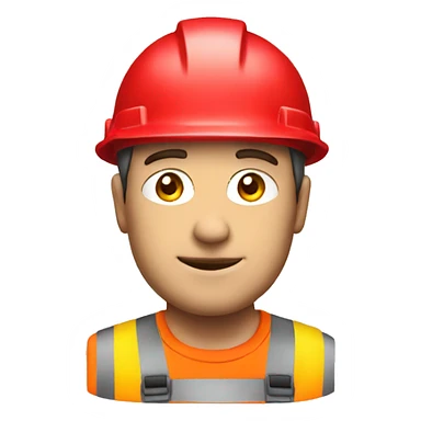 builder with red helmet sticker