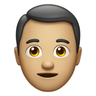 Suspicious face on something sticker