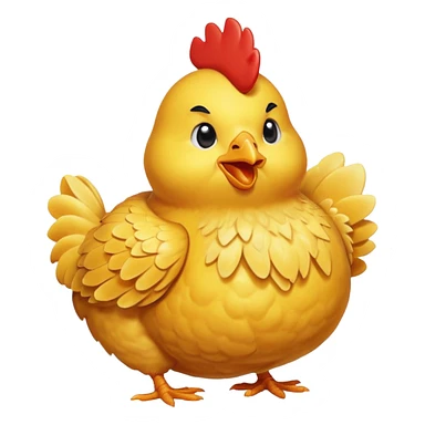 A chicken coming out of the shell sticker
