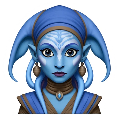 A female  twilek from star wars sticker