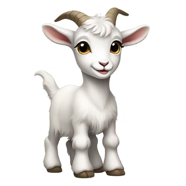 Baby goat wearing shoes sticker