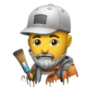 Graffiti painter sticker