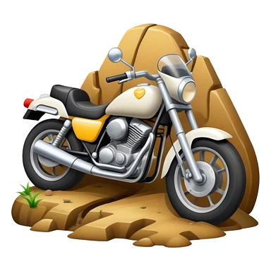 moto dans un fossé  sticker