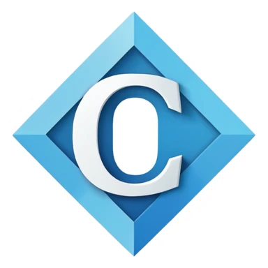 логотип форм ромб и в нём буква С sticker