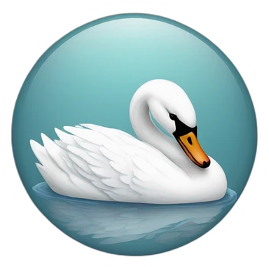 Swan i a Pyjama  sticker