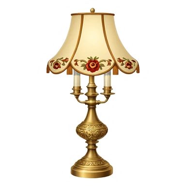 Vintage lamp sticker