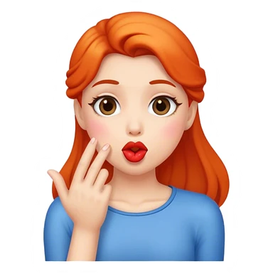 Blowing kisses sticker