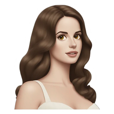 Lana del Rey brunette  sticker