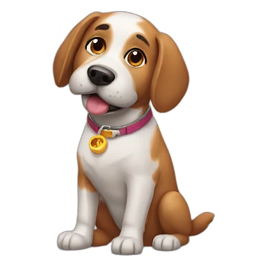 Airplane dog sticker