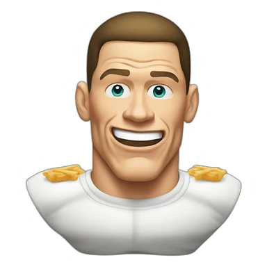 john cena eating fried sticker