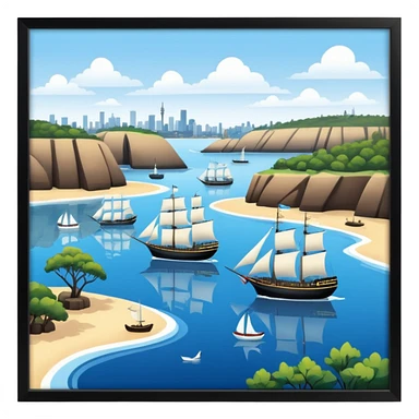 First fleet Sydney cove sticker