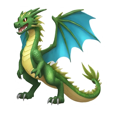   Cool Legendary Earthly Muddy Jungle Grass Dragon Fakemon sticker