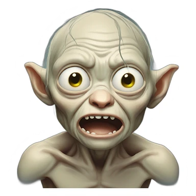 Gollum-crying sticker