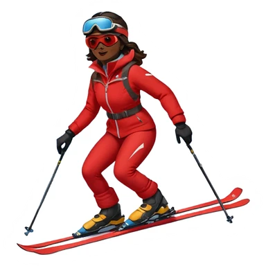 Woman Skiing, Background Matterhorn Matterhorn sticker