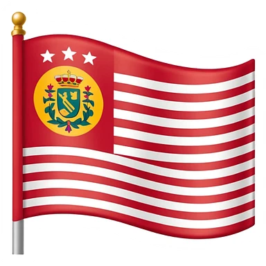 Emoji de la bandera de Málaga, Santander  sticker