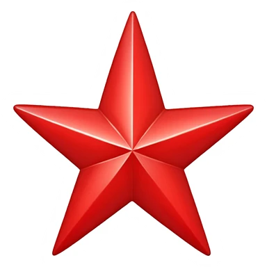 red christmas star sticker