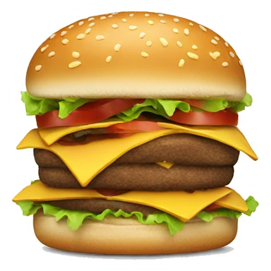 Eating hamburger  sticker