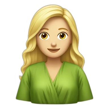 une avocate blonde avec la robe d'avocate sticker