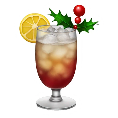 Christmas cocktail sticker