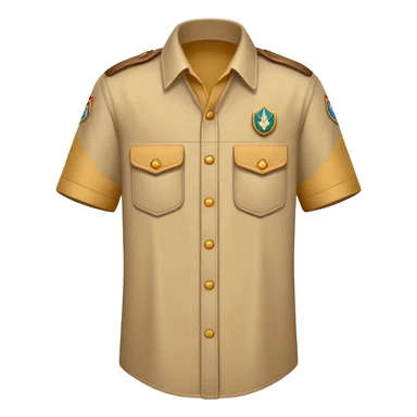 3 doigts levés d’une main scouts beige  sticker