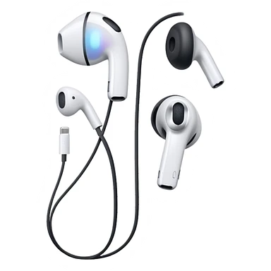 apple ear pods sticker