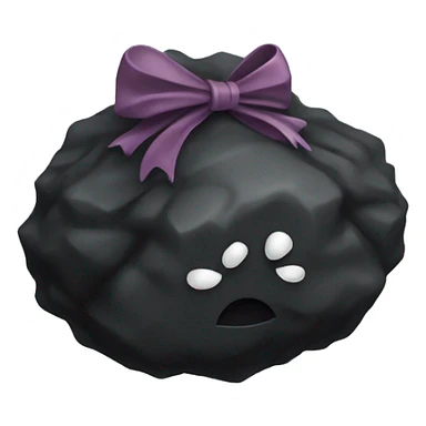 Lump Coal with a bow sticker