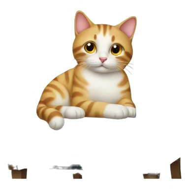 Cat on the chair sticker