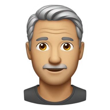 Middle age man  sticker