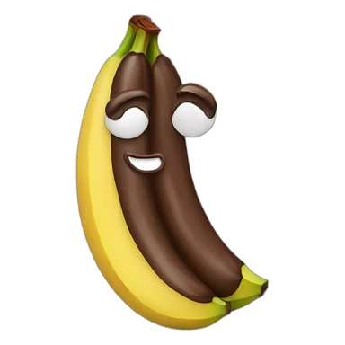 chocolate-banana sticker