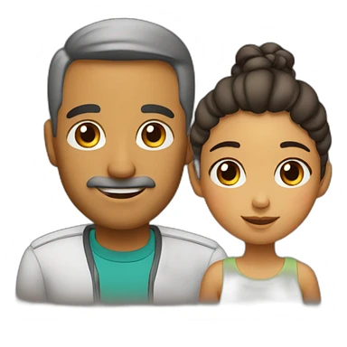 Papá e hija sticker