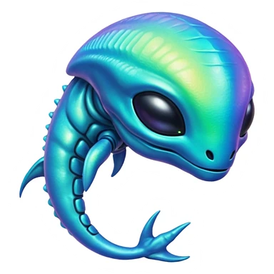 alien animal sticker