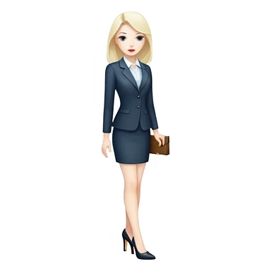 Secretary in heels  sticker