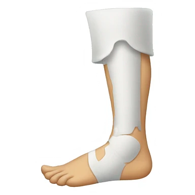 leg in a cast sticker