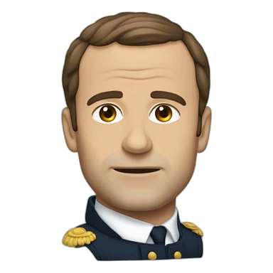 Macron qui dort sticker