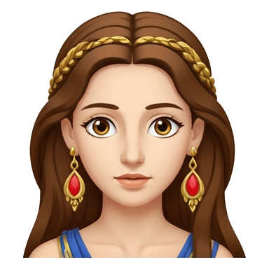 Ancient greek Women with Earrings sticker