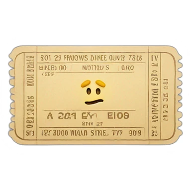 Concert ticket sticker