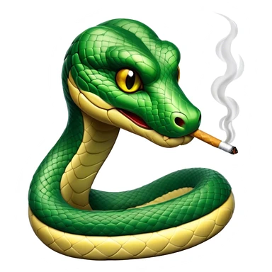 Snake smoking  sticker