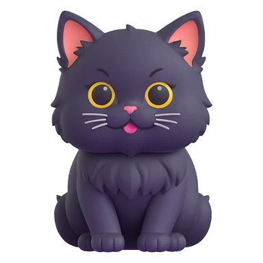 fluffy kitten sticker