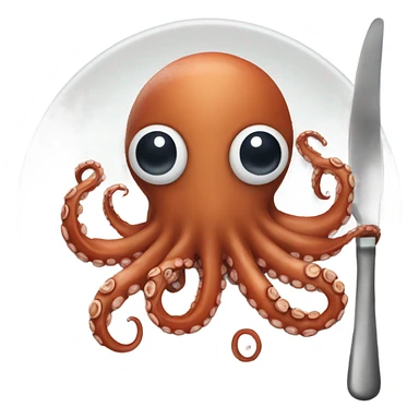 Christmas octopus for dinner  sticker