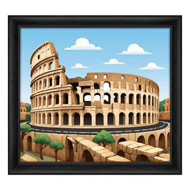 colluseum as a emoji sticker
