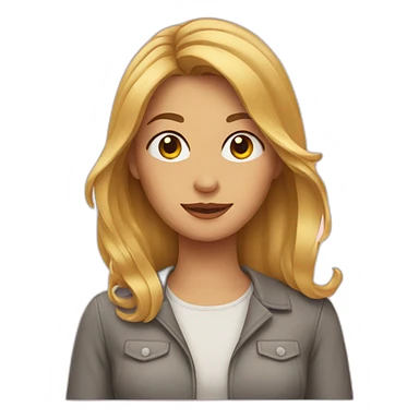 Femme avec chat sticker