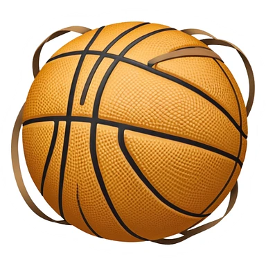blowing wind straw basketball sticker